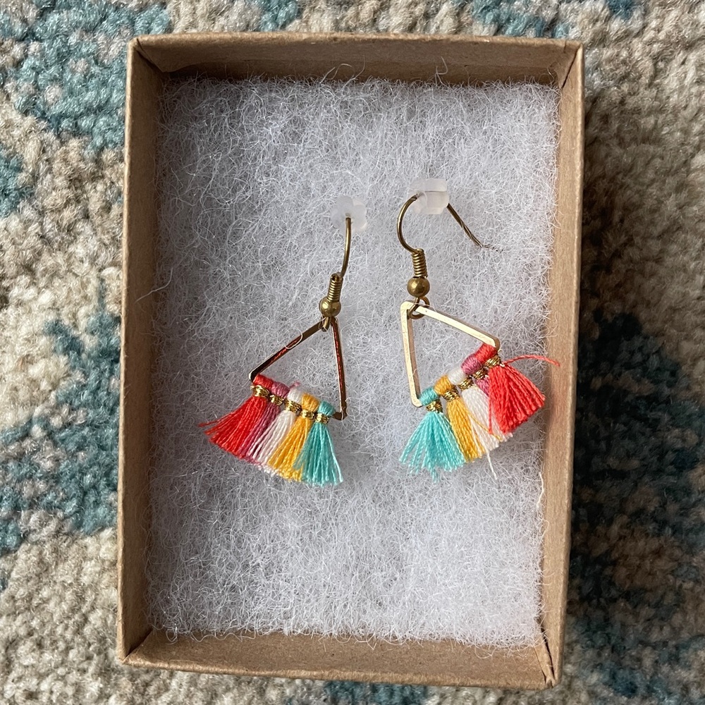 Handmade Colorful Tasle Wire Earrings